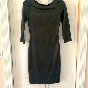 Metallic and black dress